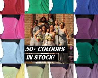 Silk Touch Dressmaking Stretch Jersey Fabric for Infinity Multiway Bridesmaid Dresses Q53 By Tia Knight