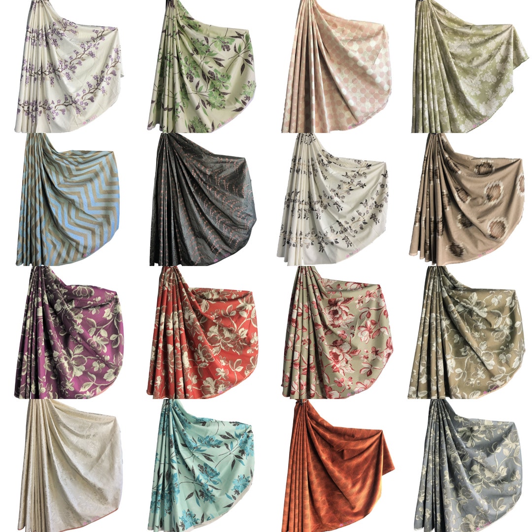 Designer Curtain Upholstery Fabric Printed Interior Décor Material- 137 ...