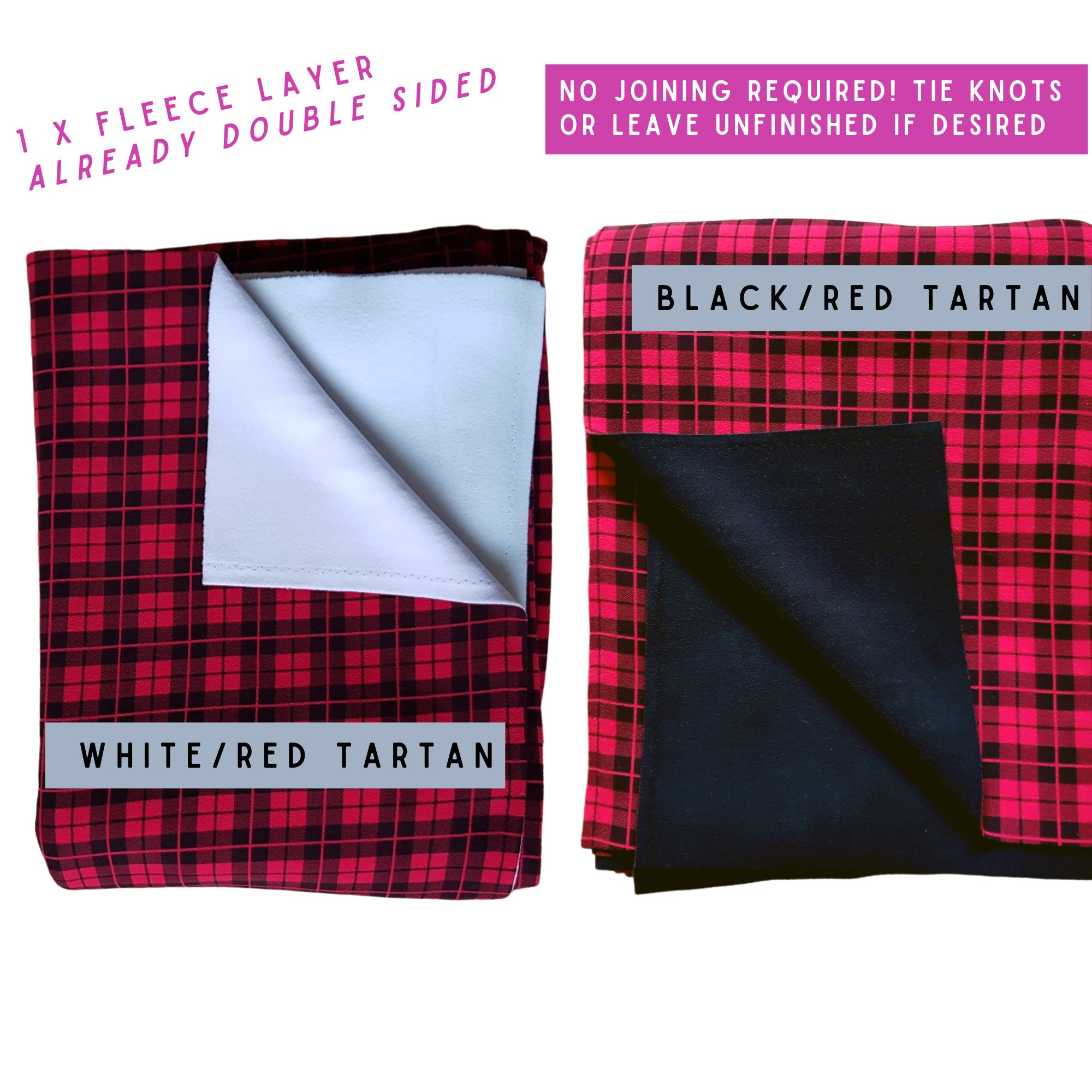 Nosew Fleece Blanket DIY Kit Children & Adults Gift Idea Etsy UK