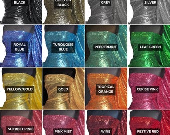 Showtime Fabric All Over Stitched 3mm Sequins SEQ53 By Tia Knight