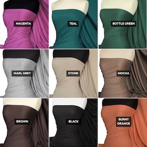 Camiseta de punto jersey sencillo 100% algodón ligero Q1249 imagen 4