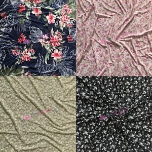 Power Mesh/ Net 4 Way Stretch Material - Floral Inspo Summer/Spring Prints By Tia Knight