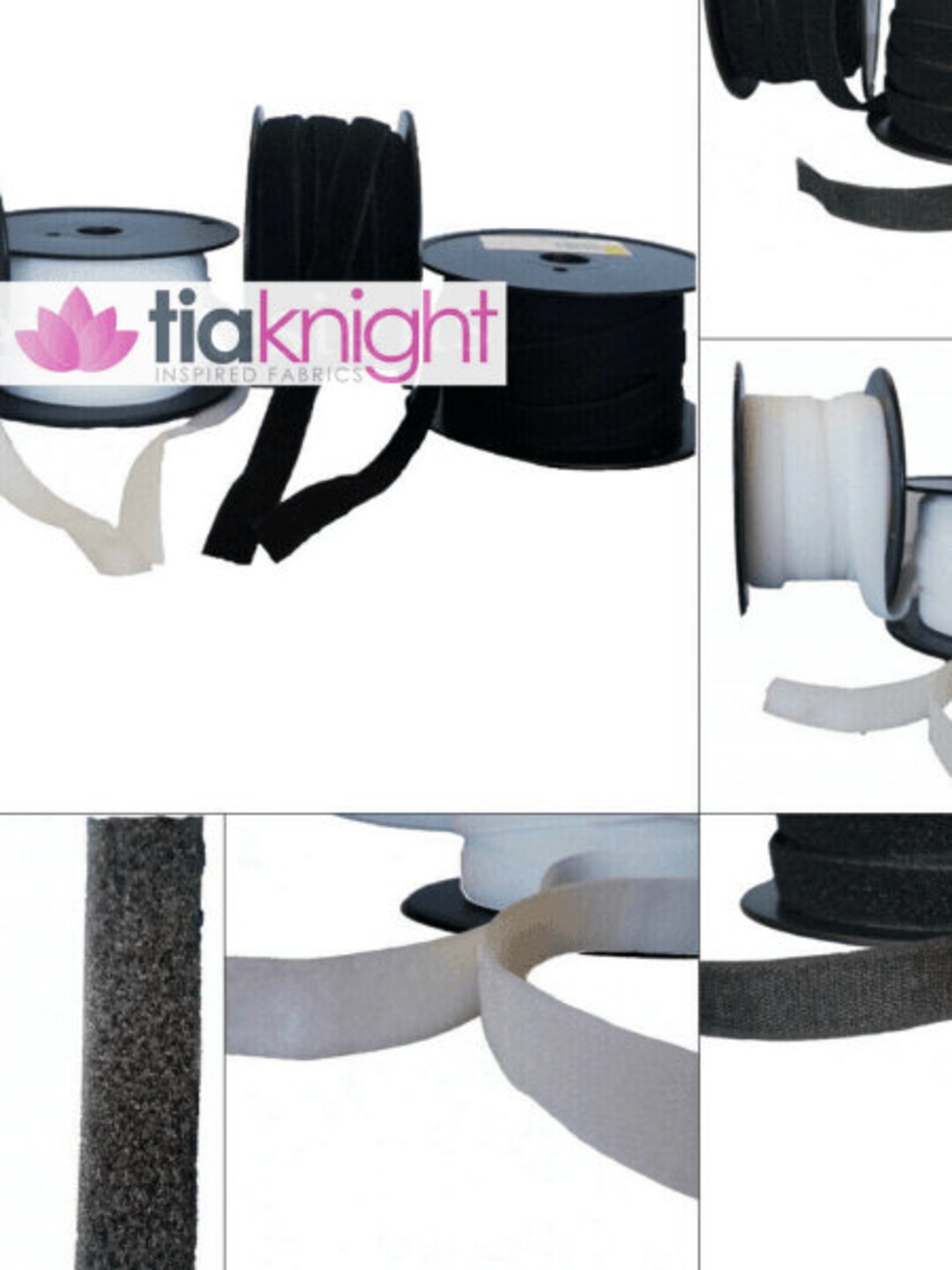 Velcro Easy SEWON Hook and Loop Fastening Tape 25mm Wide SQ430 by Tia