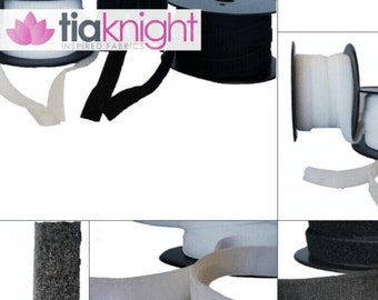 Velcro Easy SEW-ON Hook and Loop Fastening Tape 25mm Wide SQ430 By Tia Knight