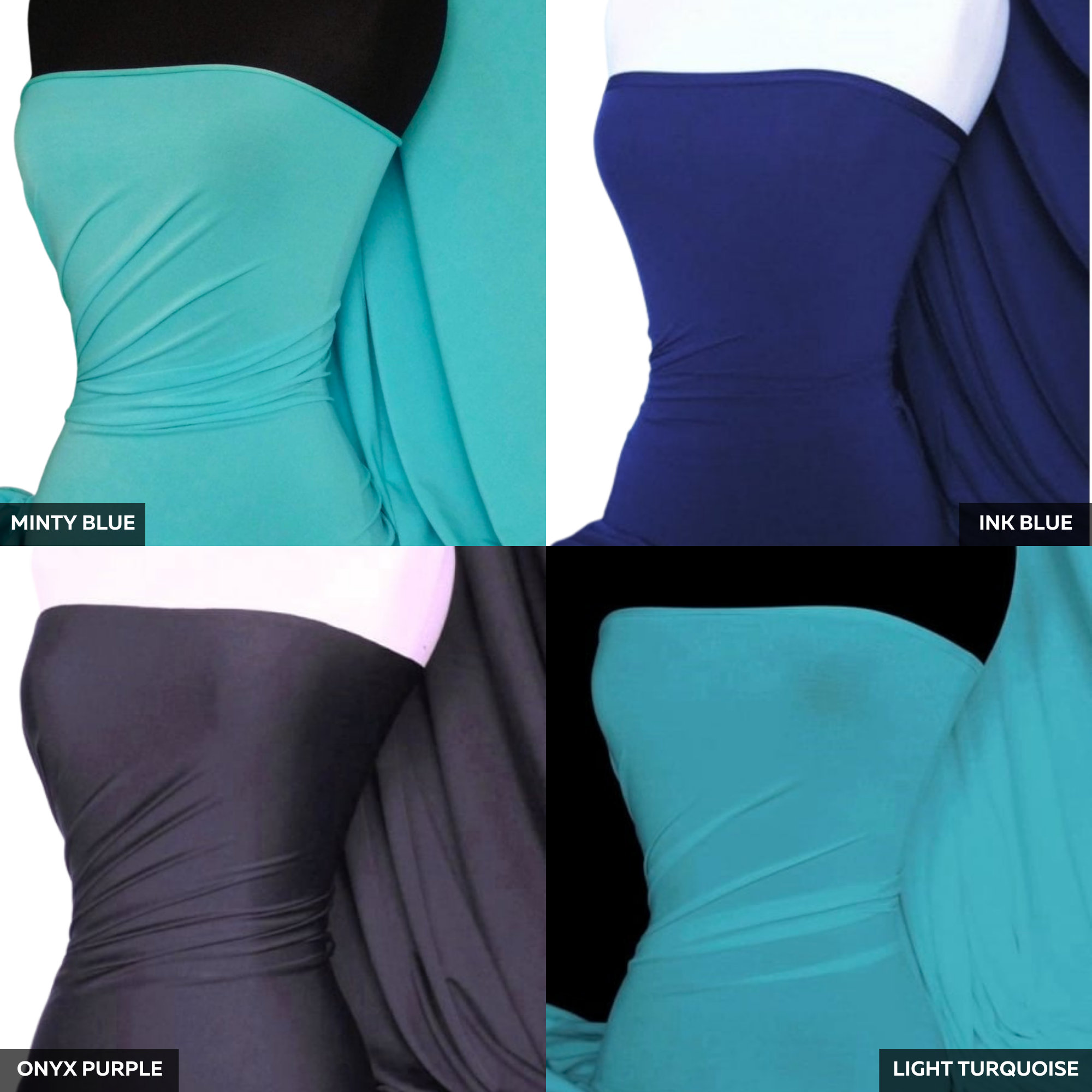 Micro Elastane Jersey 4 Way Stretch Dressmaking Sports Crafts Fabric ...
