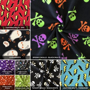HALLOWEEN Polar Fleece Anti Pill Washable Soft Fabric By Tia Knight
