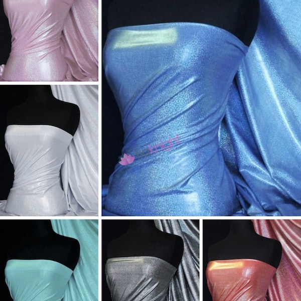 Mystique Hologram Foil Nylon Elastane Jersey 4 Way Stretch Fabric- Q781 By Tia Knight