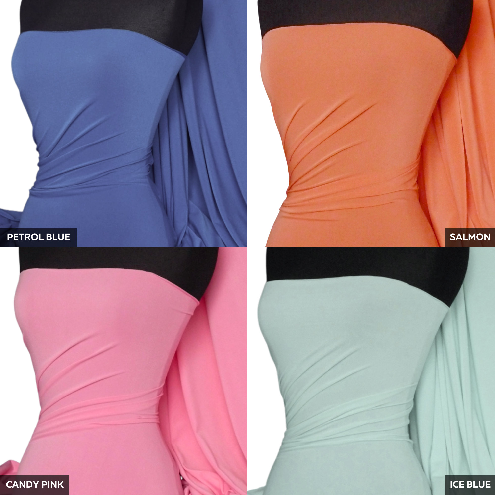 Micro Elastane Jersey 4 Way Stretch Dressmaking Sports Crafts Fabric ...