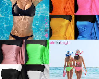 Shiny Nylon Swim Spandex 4 Way Stretch Waterproof Fabric Q54 Oeko-Tex Certified