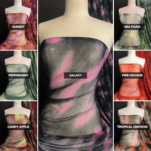 Tie-Dye visnet 4-weg stretchmateriaal Q713 van Tia Knight
