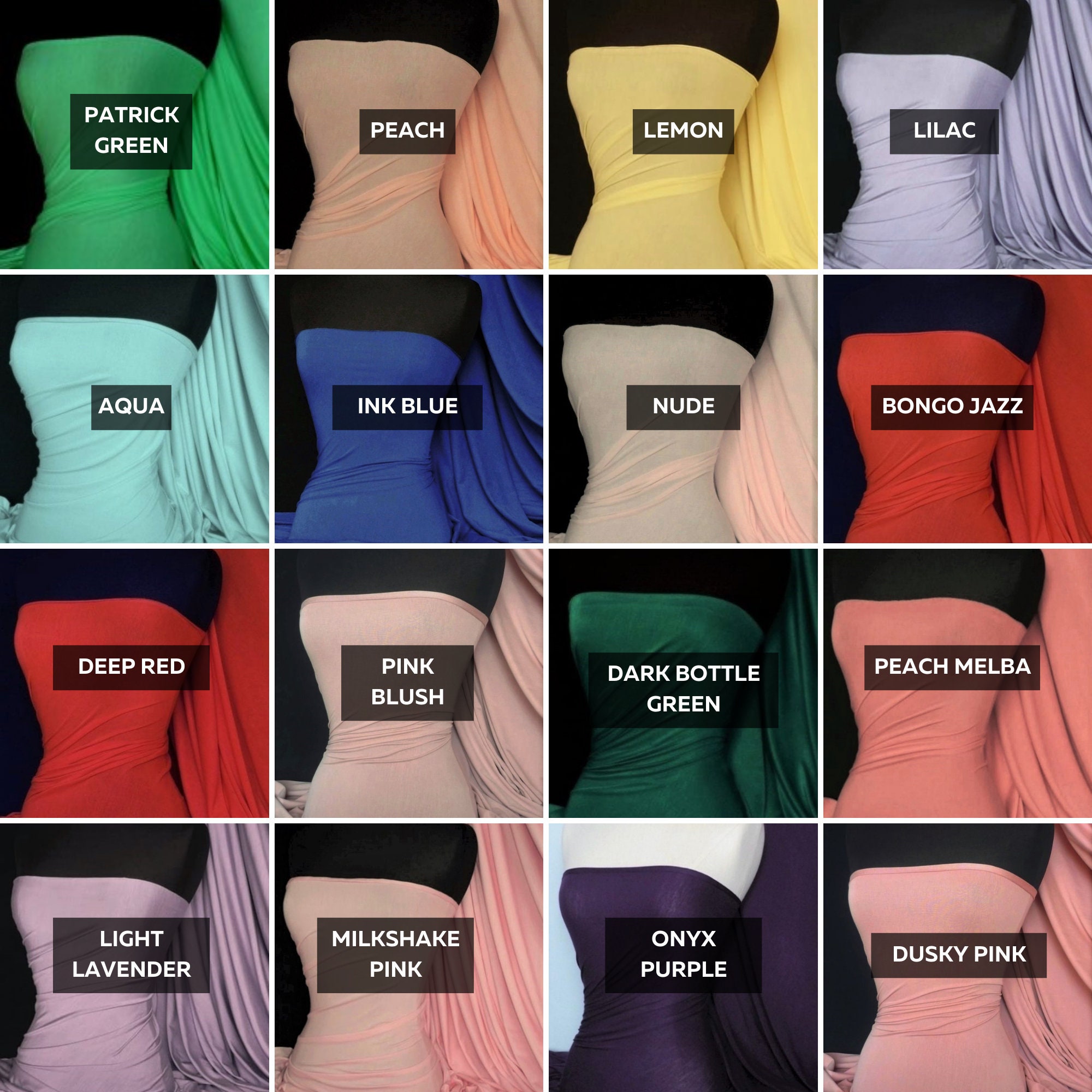 Viscose Cotton Stretch Elastane Jersey Dressmaking Fabric Q300 - Etsy