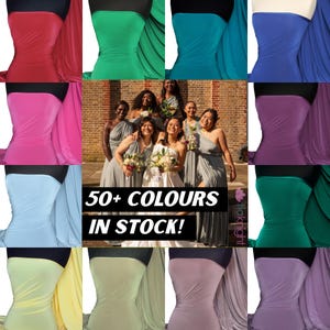 Silk Touch Schneiderei Stretch Jersey Stoff für Infinity Multiway Brautjungfer Kleider Q53 Von Tia Knighter