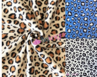 Polar Fleece Anti Pill Washable Soft Fabric- Cheetah SQ500 By Tia Knight