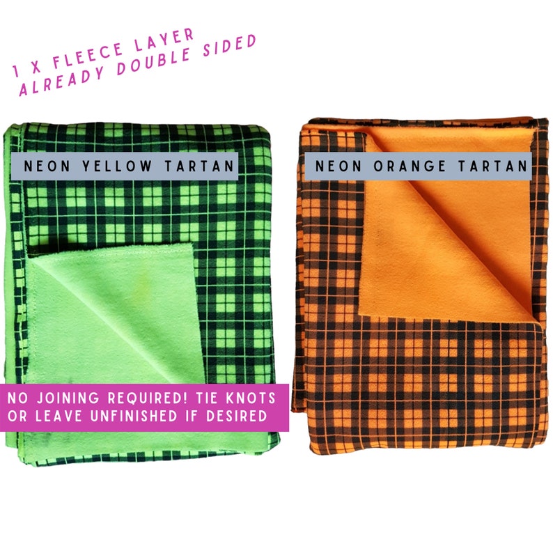 Nosew Fleece Blanket DIY Kit Children & Adults Gift Idea Etsy UK