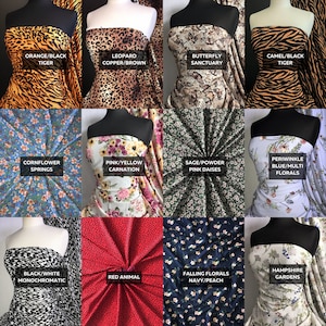 Crepe Blouse/Dress Dressmaking Spring Summer Printed Fabric- By Tia Knight