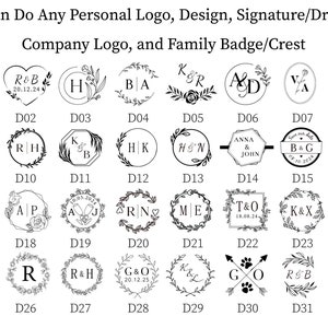 Letter wax stamp custom, Save the date wax stamp seal kit, Minimalist modern logo wax stamp seal custom, Wedding initials wax seal stamp