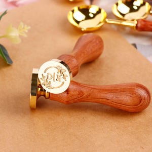 Sello de cera con letras personalizadas, kit de sello de cera para bodas para invitaciones, sello de cera con iniciales personalizado