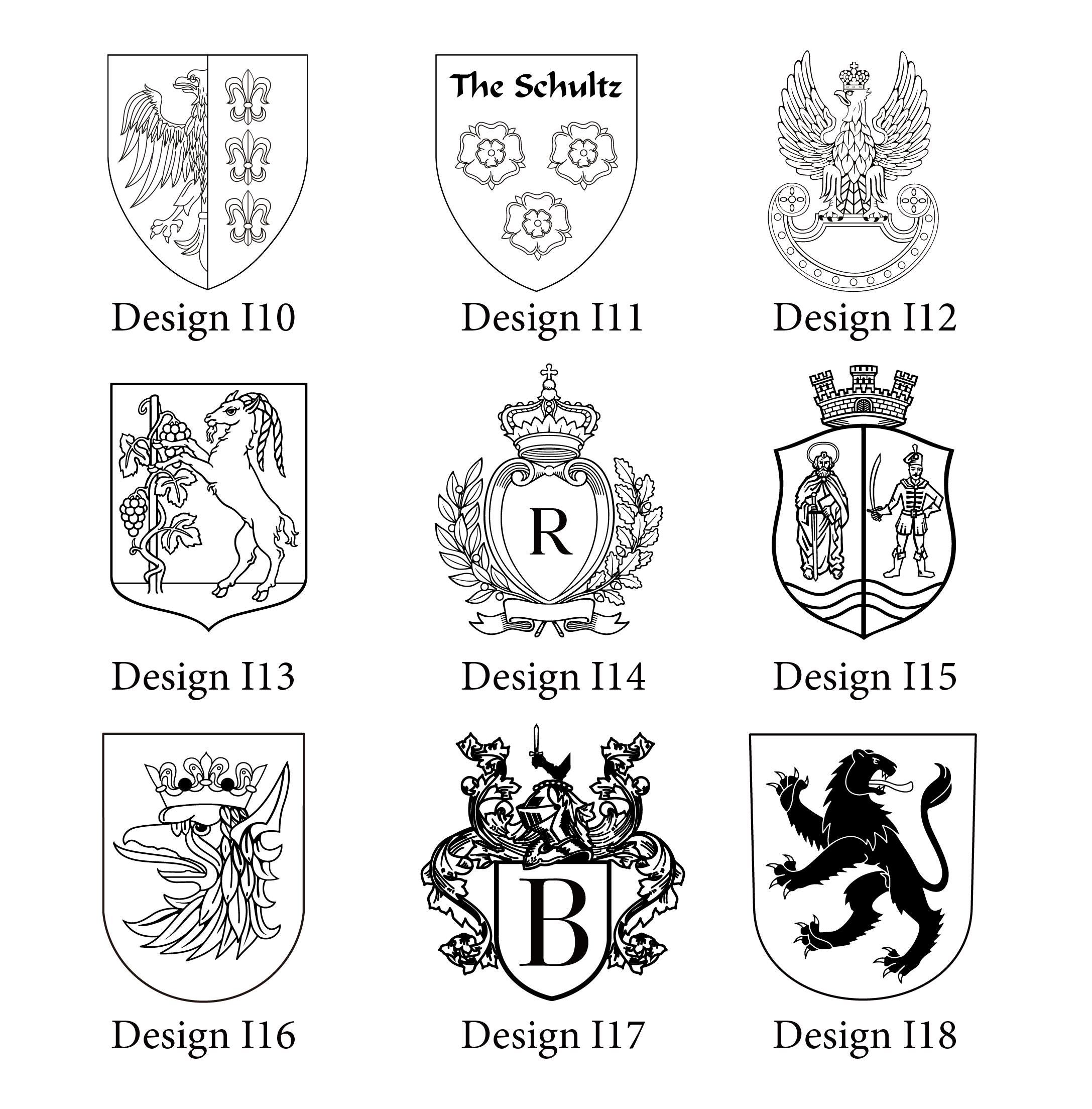 Coat of Arms Wax Seal Stamp, Family Crest Wax Seal Stamp Kit