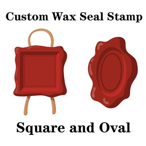 Sello de lacre cuadrado y ovalado, sellos de lacre florales personalizados, sello de lacre personalizado, kit de sello de lacre para bodas, sello de lacre con logotipo personalizado