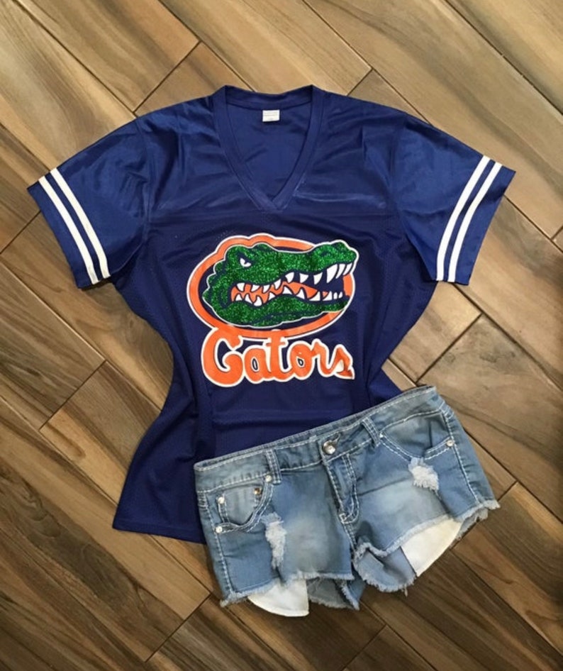 Florida Gators Jersey / Gators Shirt / Gators Glitter Top / UF | Etsy