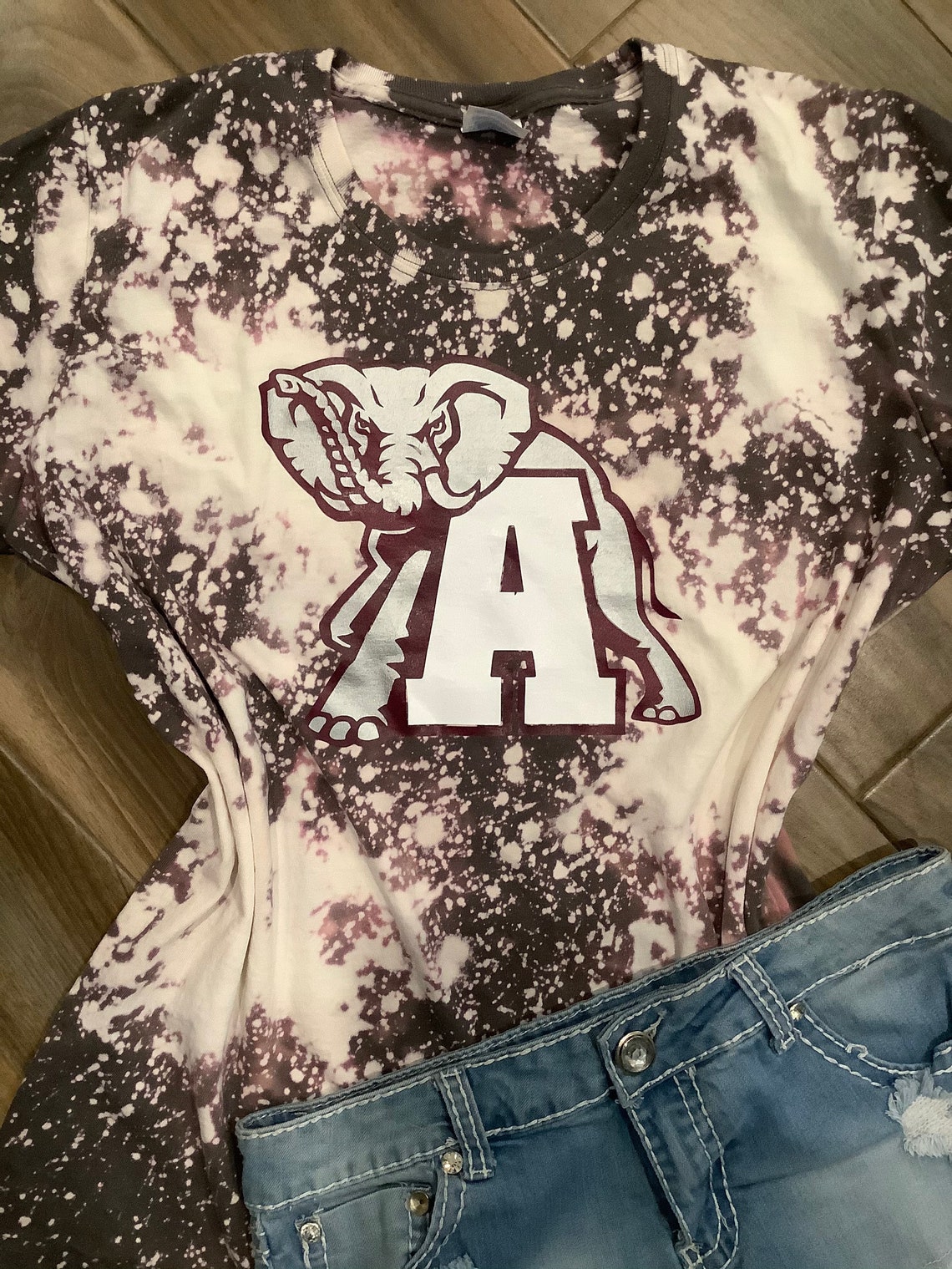 bleached alabama t shirt