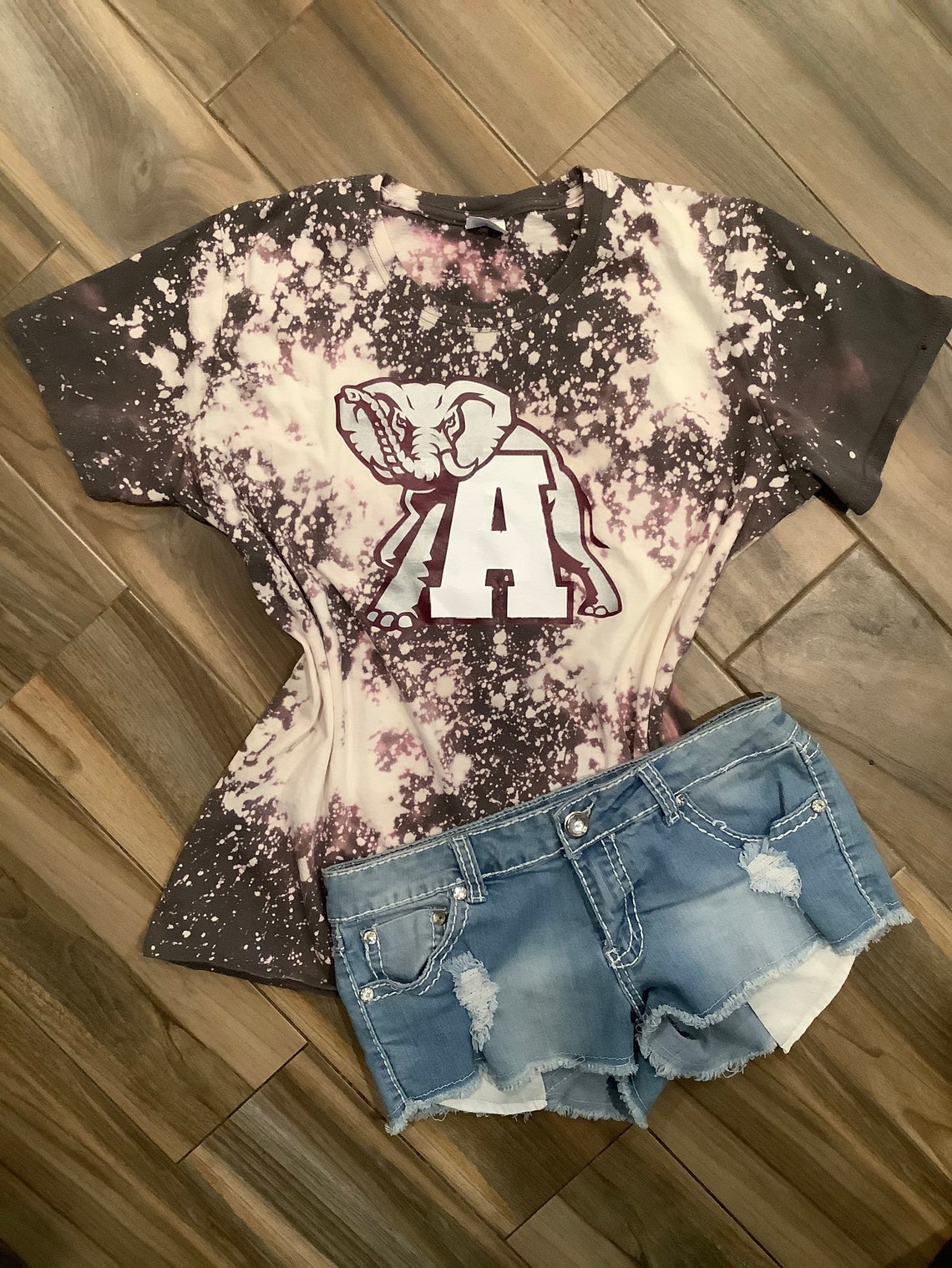 bleached alabama t shirt