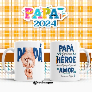 Diseños Sublimación Día del padre - sublimation templates - mug template - sublimation designs - papa - Diseño  feliz día Papa