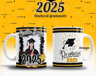 11 Graduation Designs in Editable Photoshop / Design to sublimate mugs / Graduate designs / Graduate