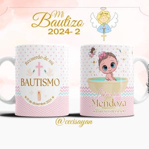 Diseños Sublimación Bautizos Para Taza - sublimation templates - mug template - sublimation designs - Bautizos - Diseño Sacramento Bautismo