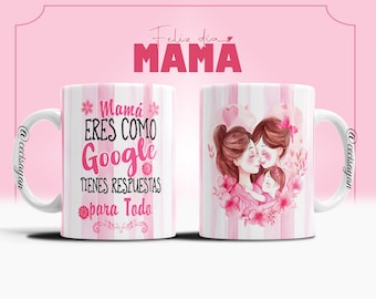 12 Diseños Sublimación Del Dia de la Madre Para Taza - sublimation templates - mug template - sublimation editable - Diseño dia de la Madre