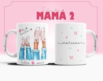 8 Diseños Sublimación mama- Para Taza mon - sublimation templates - mug template - Dia  de la Madre - Diseño Dia  de la Madre