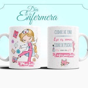 Diseños Sublimación De Enfermera Para Taza - sublimation templates - mug template - Enfermera - Diseño Enfermera