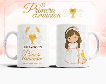 Diseños Sublimación Comunion Para Taza - sublimation templates - mug template - sublimation designs - Comunion- Diseño Sacramento Bautismo