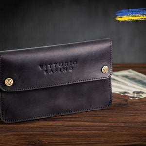 Cartera de cuero para hombre, regalo de Navidad, billetera delgada, billeteras para hombres, regalo para él, regalo para hombres, mejor regalo, tarjeta de billetera, billetera de mujer, billetera pequeña