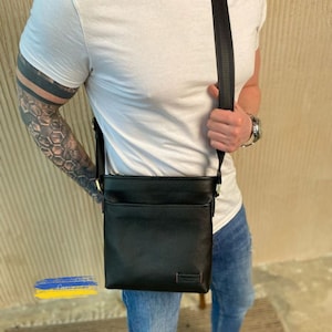 Sac crossbody, sac pour hommes en cuir, sac messager pour hommes, sac pour hommes en cuir, sac à bandoulière pour hommes, sac à bandoulière, sac en cuir décontracté pour hommes, cadeau pour lui
