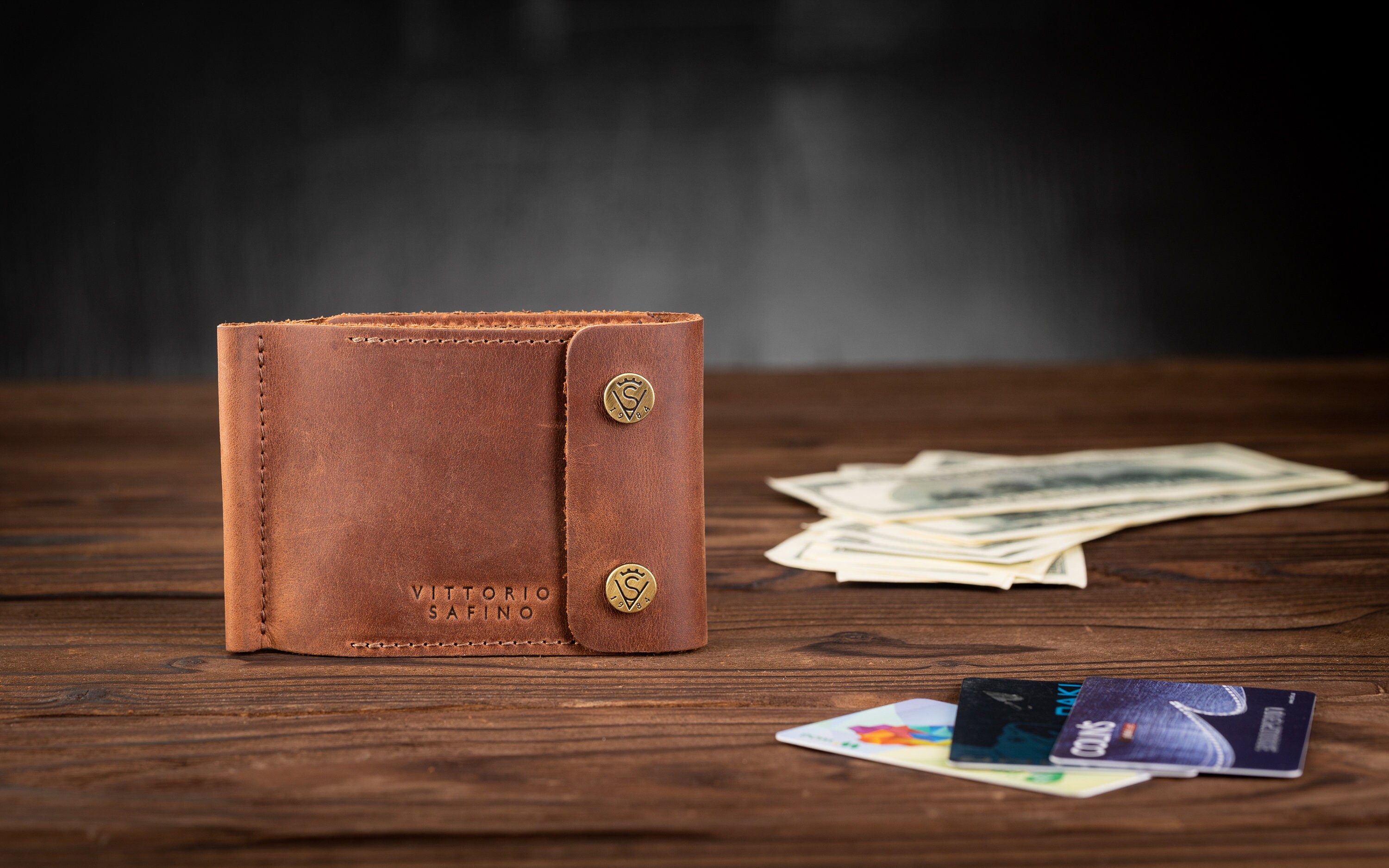 Money Clip Wallet Leather Card Case Travel Wallet Card Holder Wallet