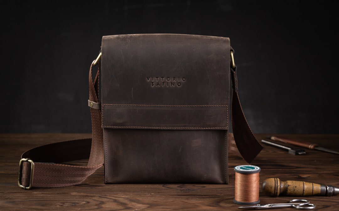 Cross Body Bags, Mens Unlined Bag, Leather Crossbody Bag, Mens Leather