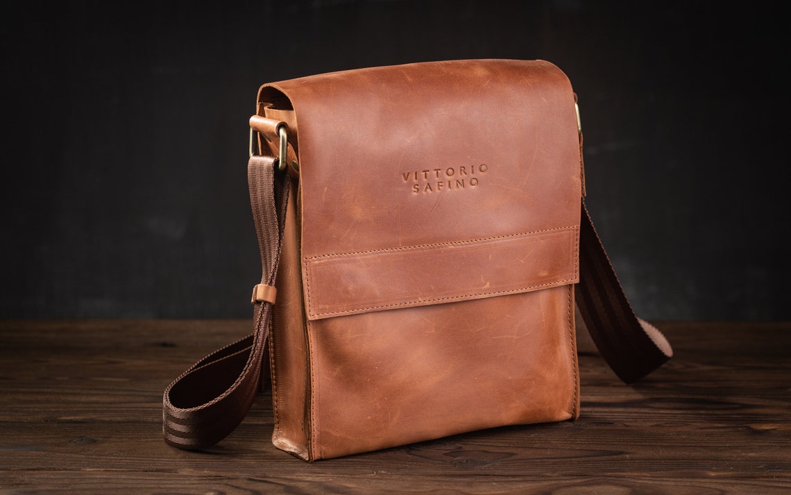 Cross Body Bags Mens Unlined Bag Leather Crossbody Bag Mens Etsy