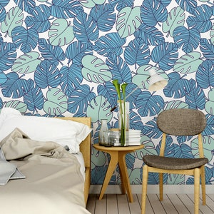 Monstera Blue Mint - Etsy