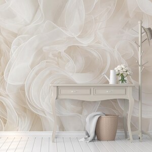 Abstract wallpaper, floral Wall Mural • Peel and Stick *self adhesive* or Non-Pasted Vinyl Materials •
