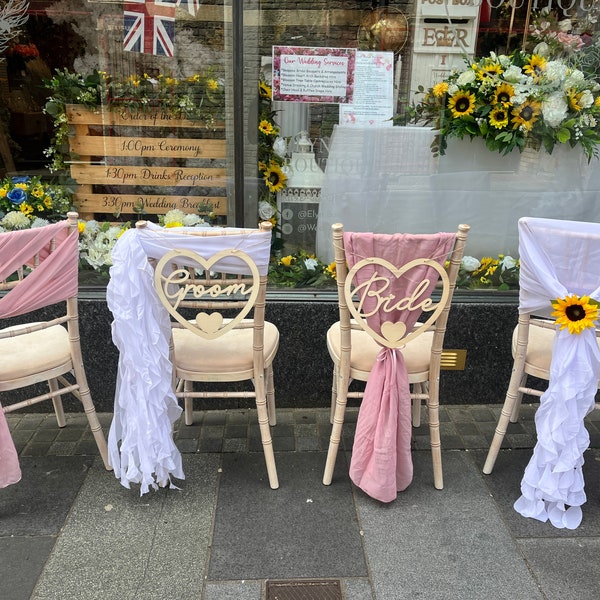 Chiffon Chair Sashes Etsy UK