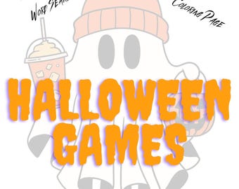 Fun Halloween Printable Bingo Coloring Word Search Drinking Games