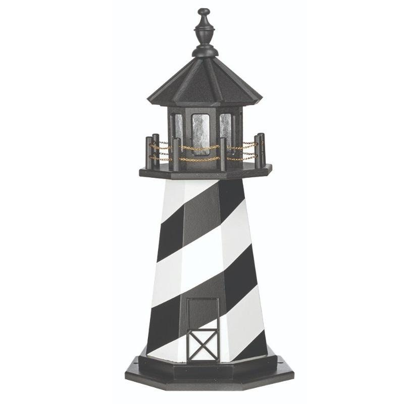 Octagonal Amish-Made Wooden Cape Hatteras, NC Replica Lighthouses