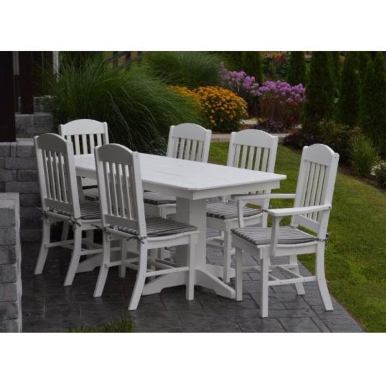 A&L Furniture Co. Amishmade Poly 7pc Classic Dining Sets Etsy
