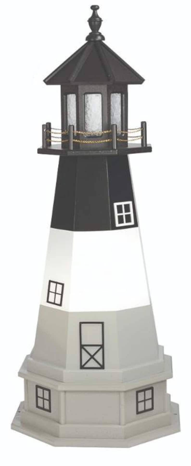 Practical Garden Ponds Octagonal Wooden Island Replica Lighthouse - Thumbnail 2
