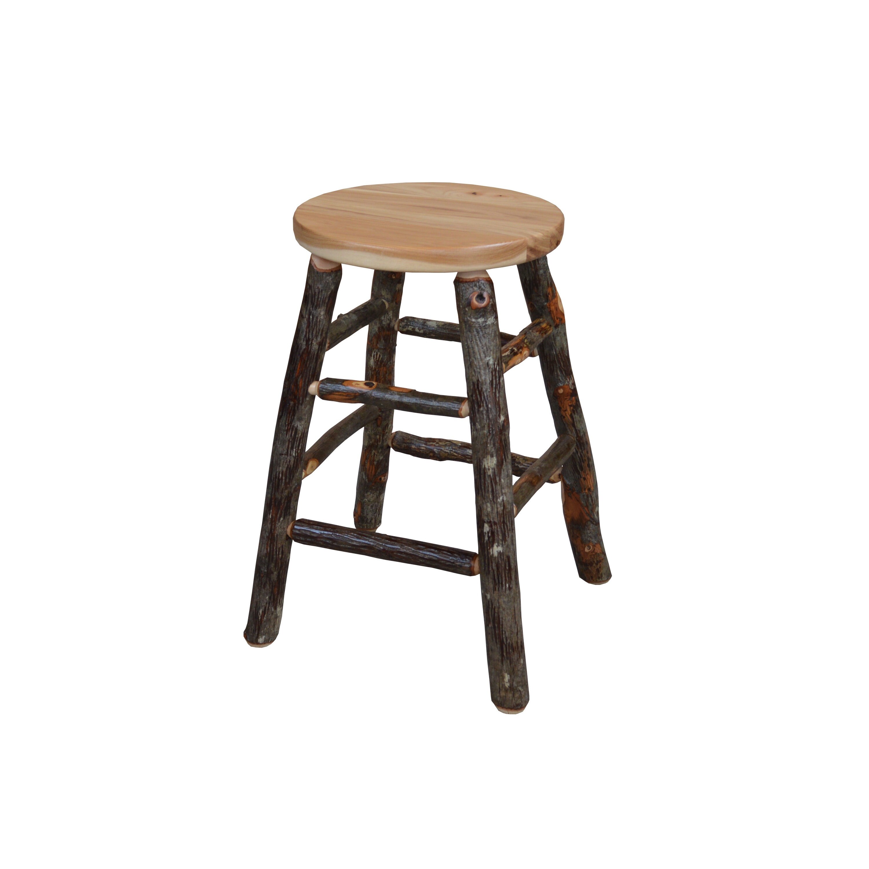A&L Furniture Co. AmishMade Hickory Counter Height Bar Stools Etsy