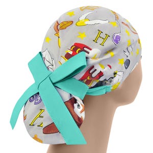Scrub cap, ponytail scrub hats, womens scrub caps, surgical scrub hat, potter pony cap
