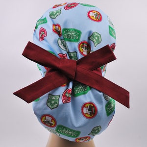 Scrub cap, ponytail scrub hats, womens scrub caps, surgical scrub hat, logo pony cap
