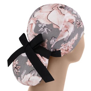 Scrub caps for women, scrub hat, ponytail scrub hats, surgical scrub cap, flower surgery cap