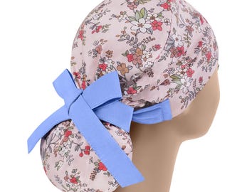 Chapeaux de gommage, casquette de gommage pour infirmière, bonnet de gommage chirurgical, casquettes de gommage pour femmes, queue de cheval florale